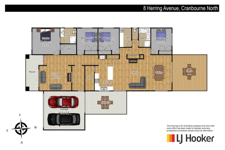 Floorplan of Homely house listing, 8 Herring Avenue, Cranbourne North VIC 3977