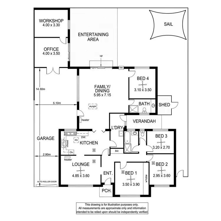 Floorplan of Homely house listing, 9 Clyde Street, Marion SA 5043