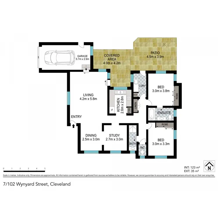 Floorplan of Homely townhouse listing, 7/102 Wynyard Street, Cleveland QLD 4163