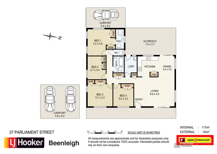Floorplan of Homely house listing, 37 Parliament Street, Bethania QLD 4205