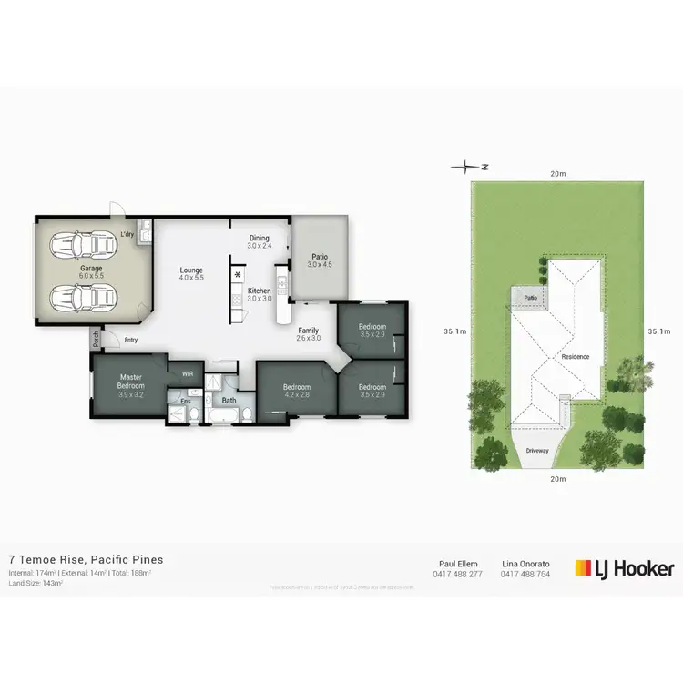 Floorplan of Homely house listing, 7 Temoe Rise, Pacific Pines QLD 4211