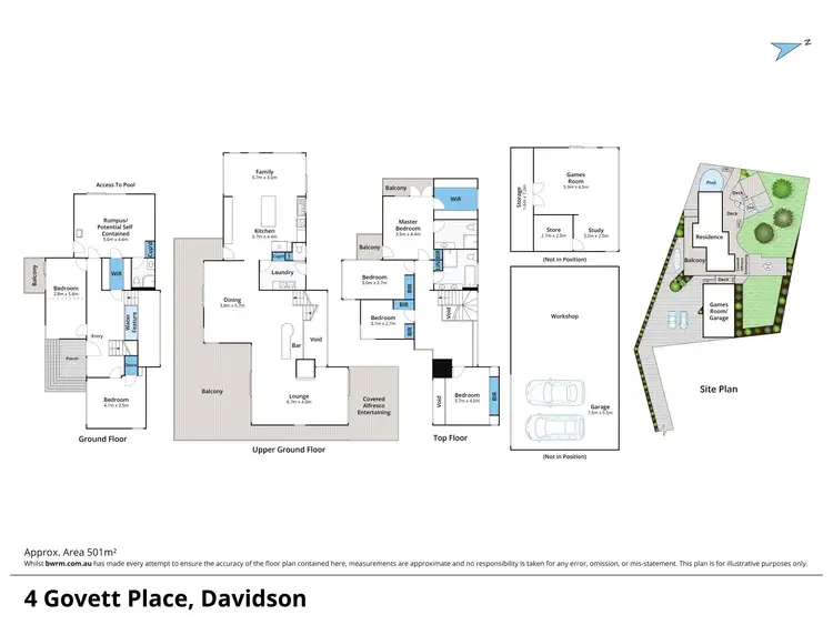 Floorplan of Homely house listing, 4 Govett Place, Davidson NSW 2085