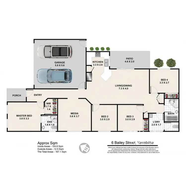 Floorplan of Homely house listing, 6 Bailey Street, Yarrabilba QLD 4207