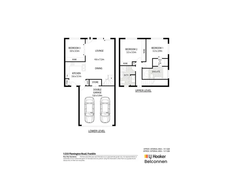 Floorplan of Homely townhouse listing, 1/233 Flemington Road, Franklin ACT 2913