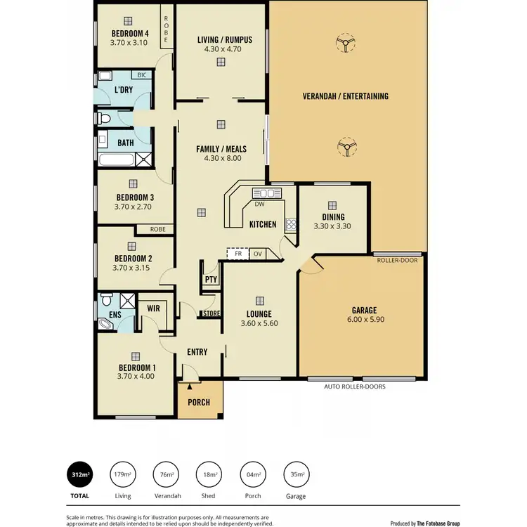Floorplan of Homely house listing, 26 Brisbane Drive, Salisbury Heights SA 5109