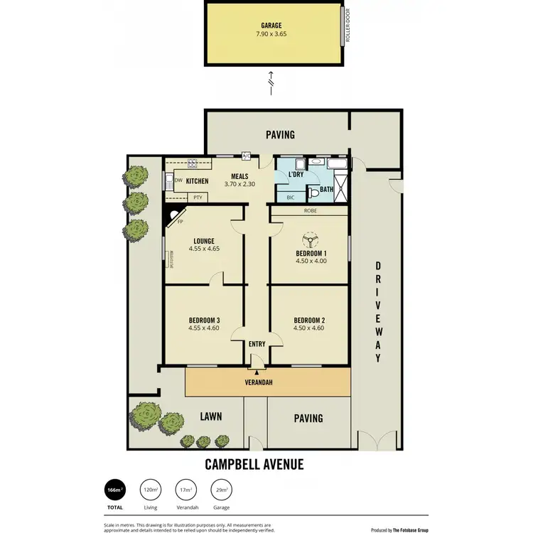 Floorplan of Homely unit listing, 5A Campbell Avenue, Rosewater SA 5013