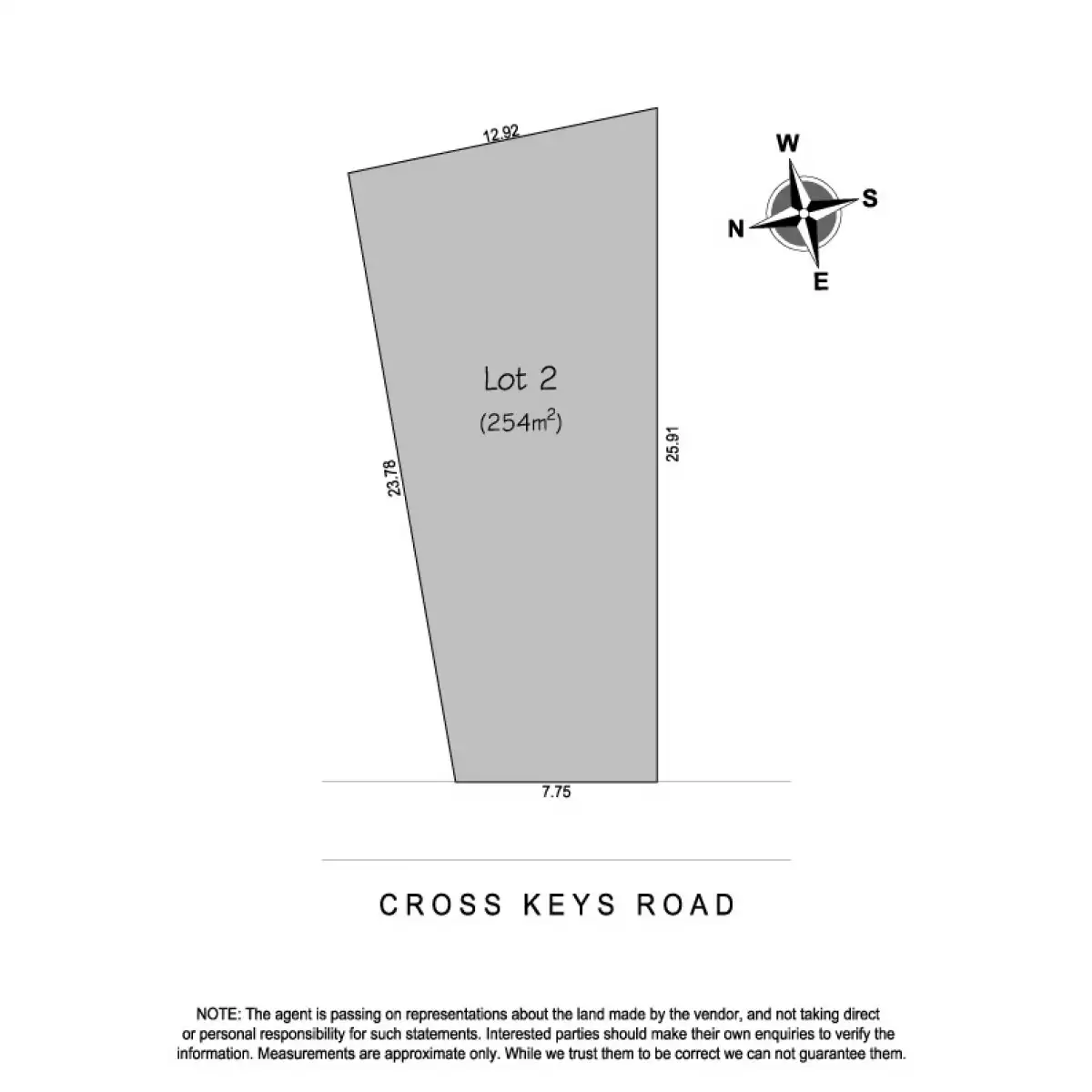 Floorplan of Homely land listing, 48 Cross Keys Road, Brahma Lodge SA 5109