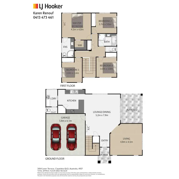 Floorplan of Homely house listing, 3/64 Lawn Terrace, Capalaba QLD 4157