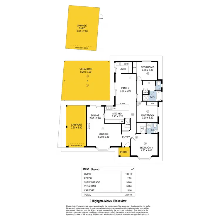 Floorplan of Homely house listing, 6 Highgate Mews, Blakeview SA 5114