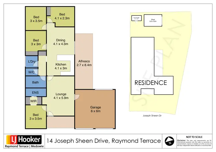 Floorplan of Homely house listing, 14 Joseph Sheen Drive, Raymond Terrace NSW 2324