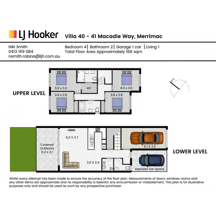 Floorplan of Homely townhouse listing, 40/41 Macadie Way, Merrimac QLD 4226