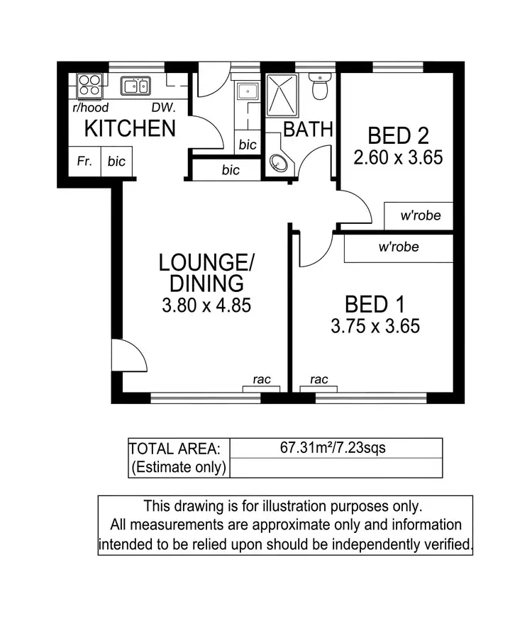 Floorplan of Homely unit listing, 2/124 Rose Terrace, Wayville SA 5034