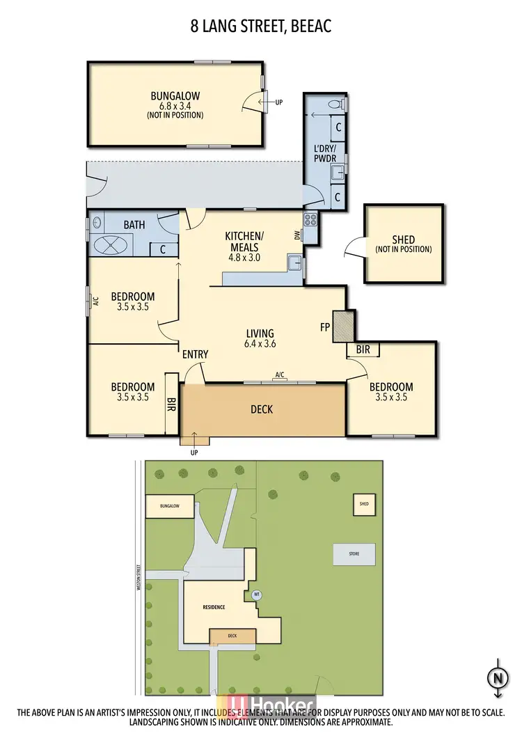 Floorplan of Homely house listing, 8 Lang Street, Beeac VIC 3251