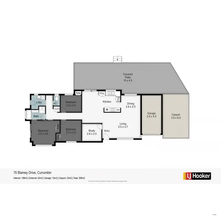 Floorplan of Homely house listing, 76 Blamey Drive, Currumbin QLD 4223
