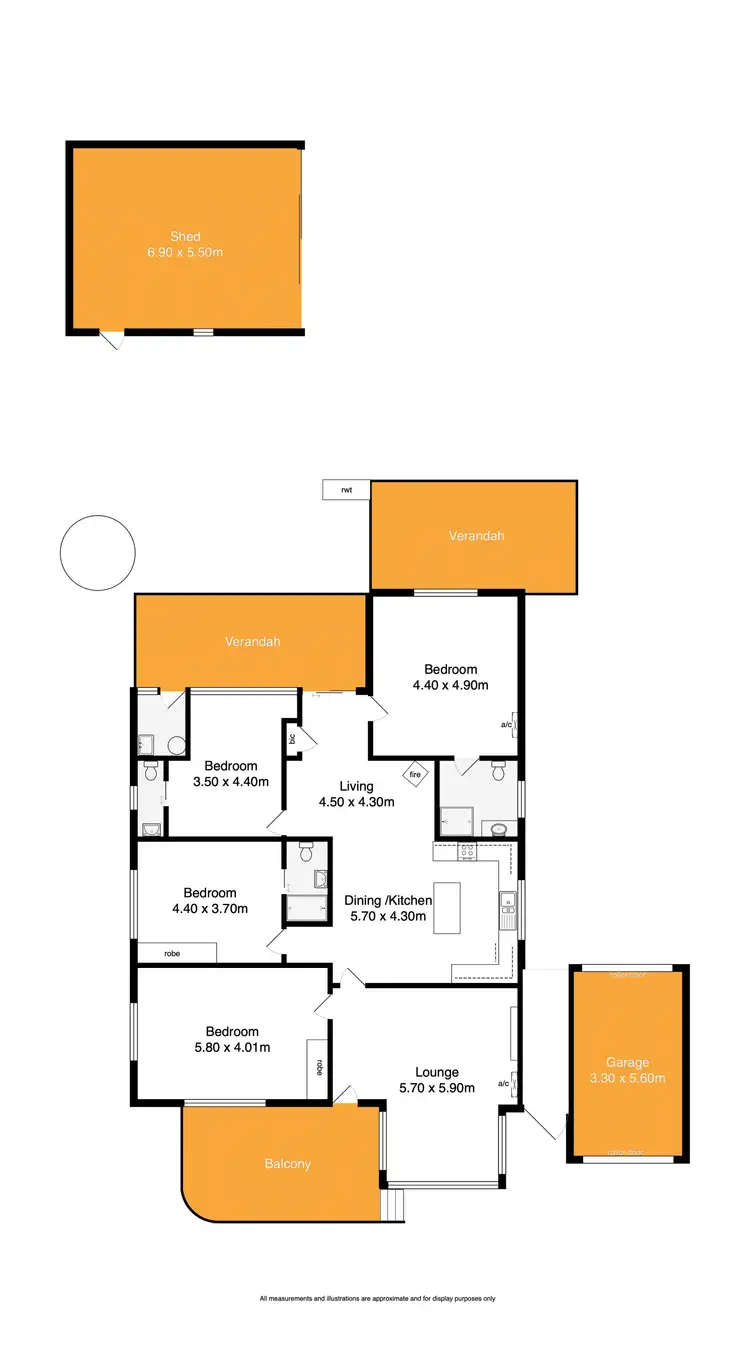 Floorplan of Homely house listing, 43 Hindmarsh Road, Mccracken SA 5211