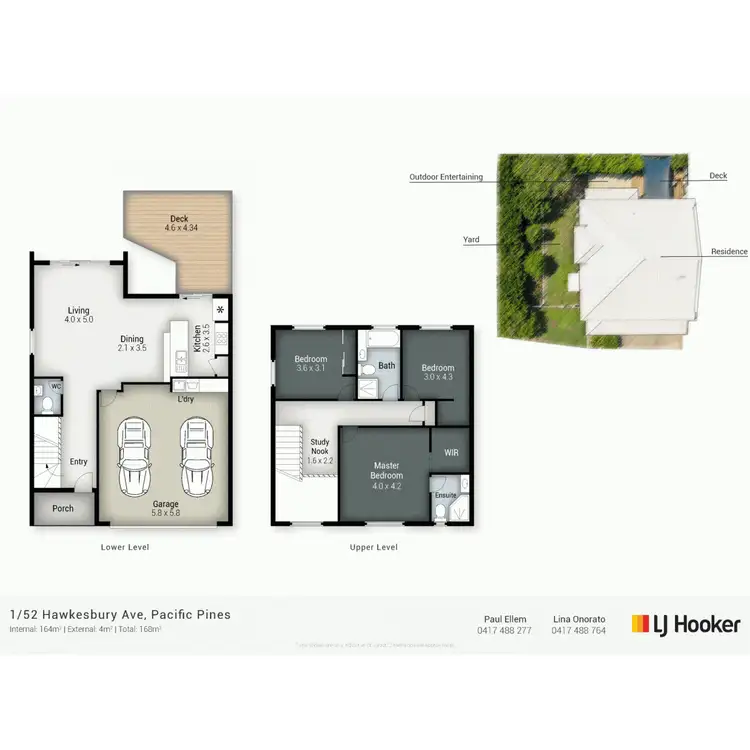 Floorplan of Homely semi-detached listing, 1/52 Hawkesbury Avenue, Pacific Pines QLD 4211
