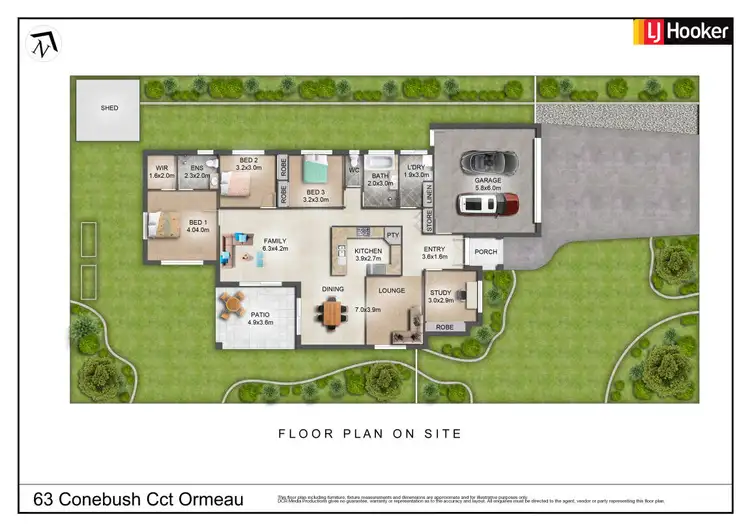 Floorplan of Homely house listing, 63 Conebush Circuit, Ormeau QLD 4208