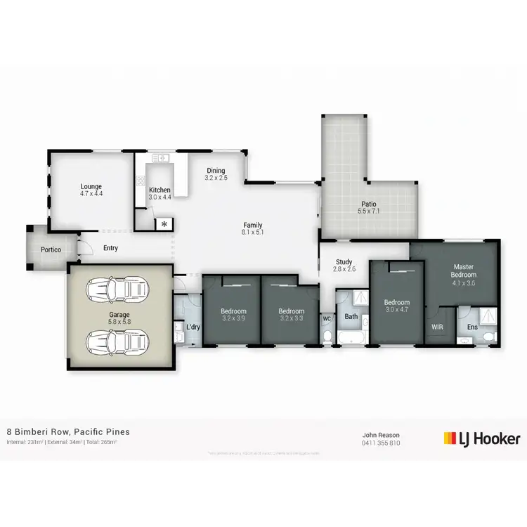 Floorplan of Homely house listing, 8 Bimberi Row, Pacific Pines QLD 4211