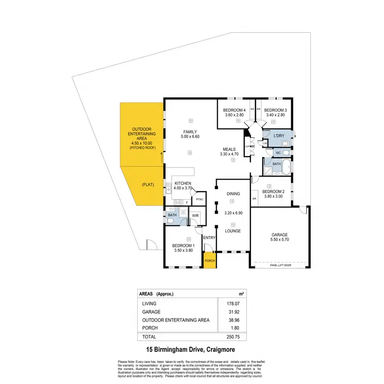 Floorplan of Homely house listing, 15 Birmingham Drive, Craigmore SA 5114