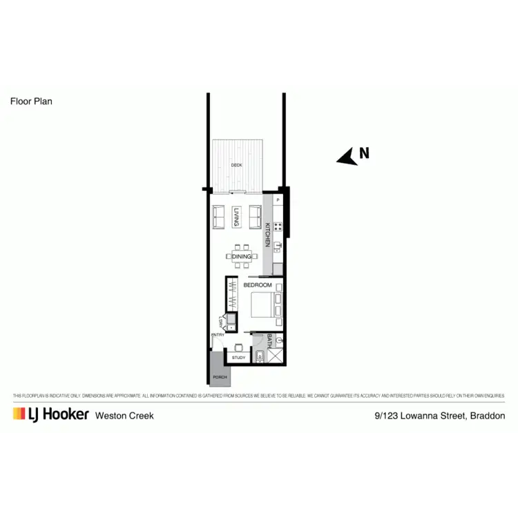 Floorplan of Homely apartment listing, 9/123 Lowanna Street, Braddon ACT 2612