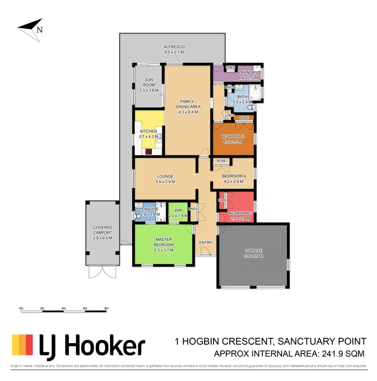 Floorplan of Homely house listing, 1 Hogbin Crescent, Sanctuary Point NSW 2540