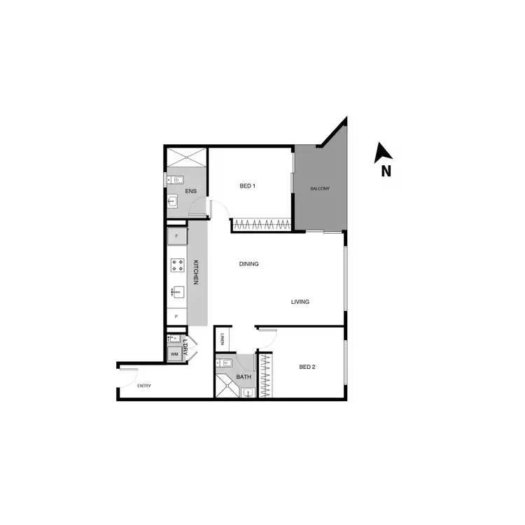 Floorplan of Homely apartment listing, 2/77 Gozzard Street, Gungahlin ACT 2912