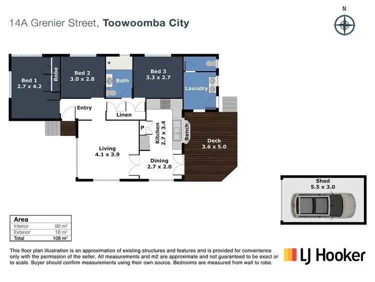 Floorplan of Homely house listing, 14A Grenier Street, Toowoomba City QLD 4350