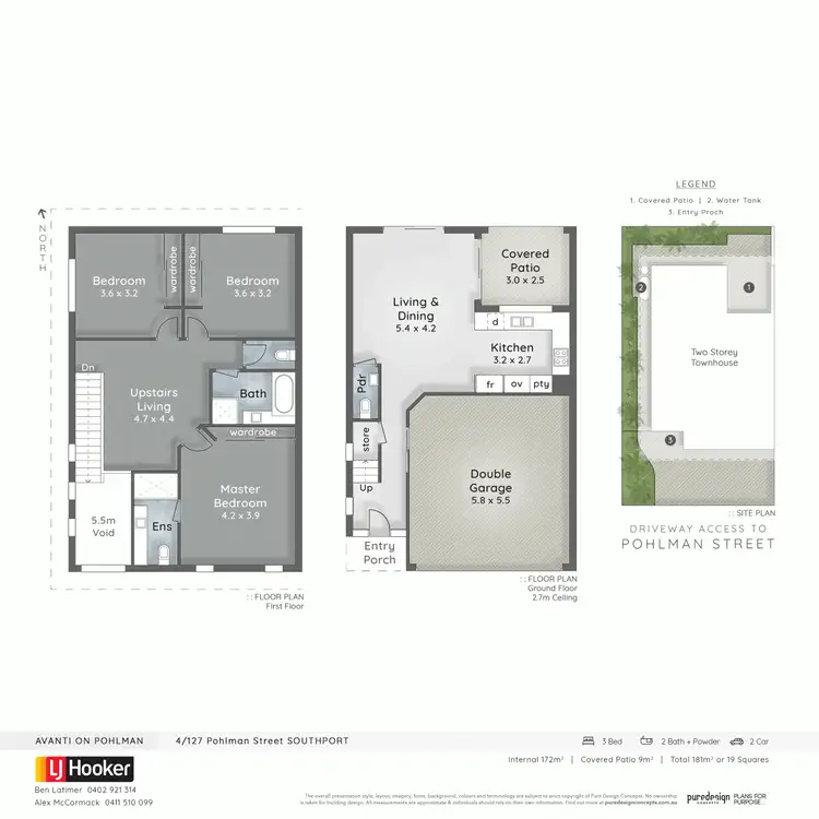 Floorplan of Homely townhouse listing, 4/127 Pohlman Street, Southport QLD 4215
