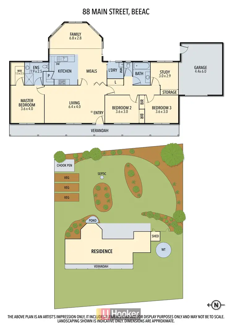 Floorplan of Homely house listing, 88 Main Street, Beeac VIC 3251