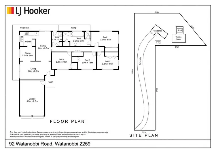 Floorplan of Homely rural property listing, 92 Watanobbi Road, Watanobbi NSW 2259