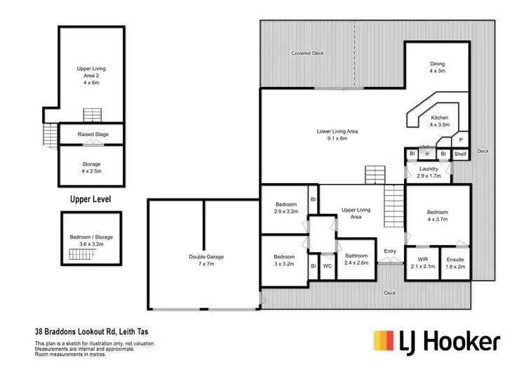 Floorplan of Homely house listing, 38 Braddons Lookout Road, Leith TAS 7315