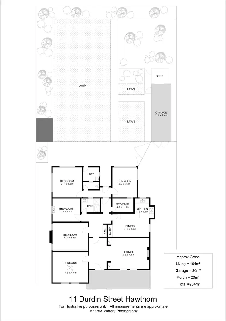 Floorplan of Homely house listing, 11 Durdin Road, Hawthorn SA 5062