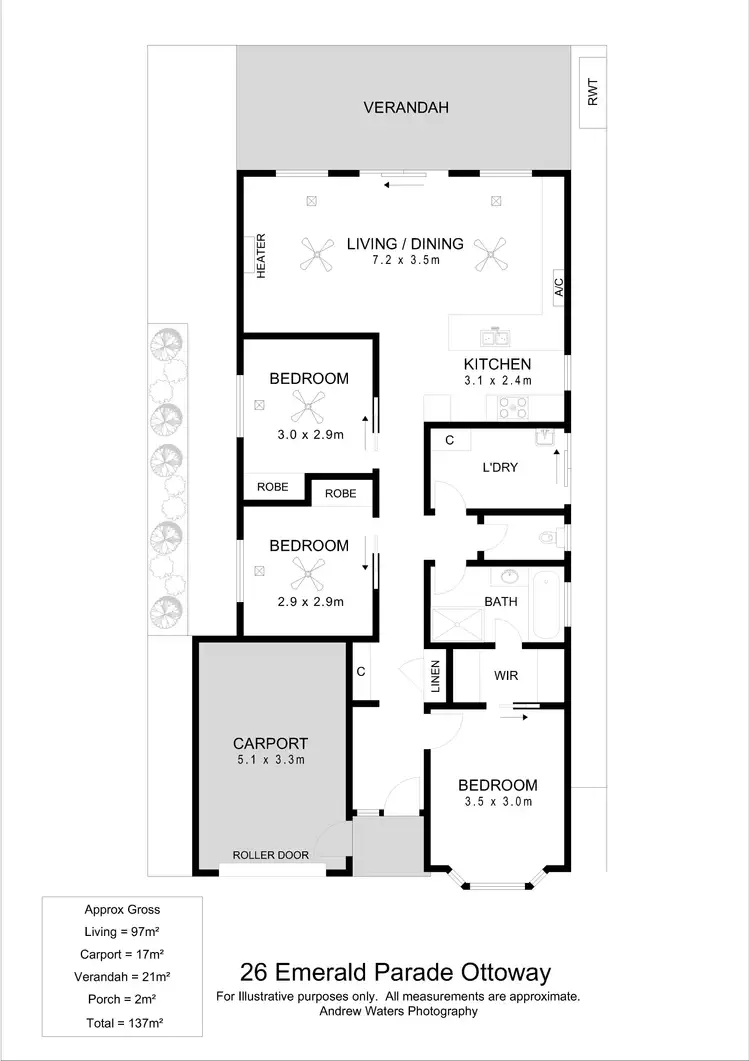 Floorplan of Homely house listing, 26 Emerald Parade, Ottoway SA 5013
