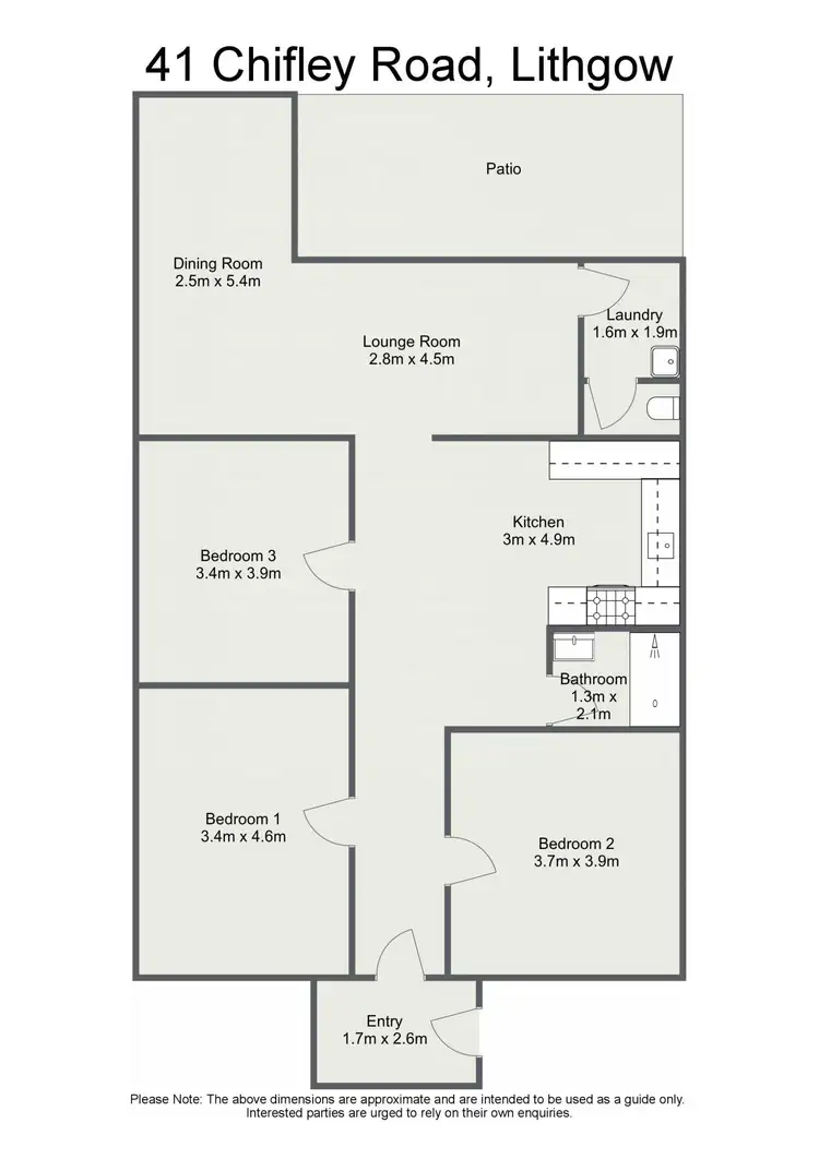 Floorplan of Homely house listing, 41 Chifley Road, Lithgow NSW 2790