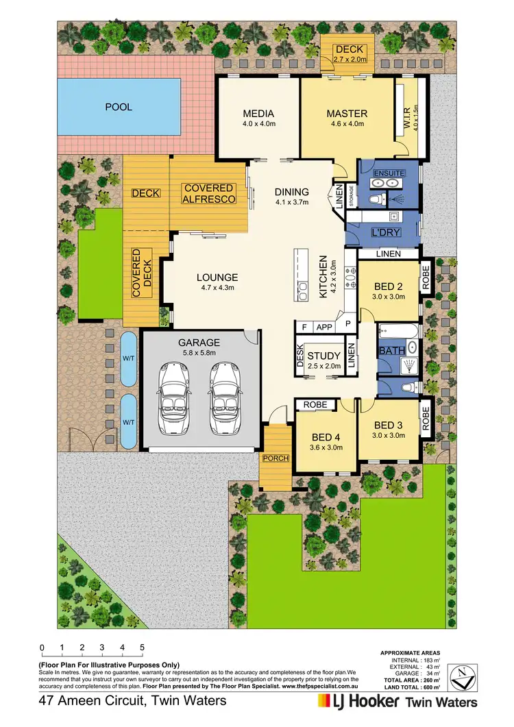 Floorplan of Homely house listing, 47 Ameen Circuit, Twin Waters QLD 4564