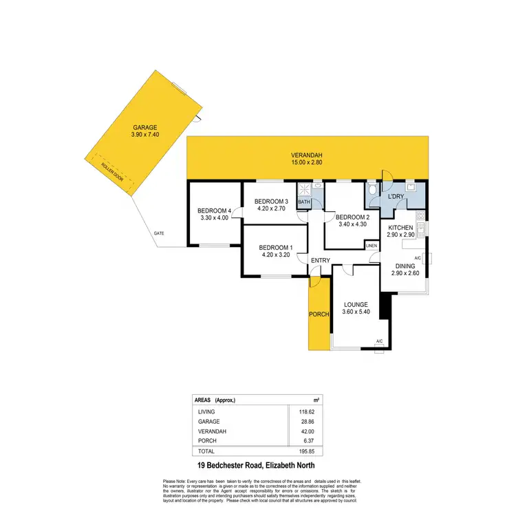Floorplan of Homely house listing, 19 Bedchester Road, Elizabeth North SA 5113