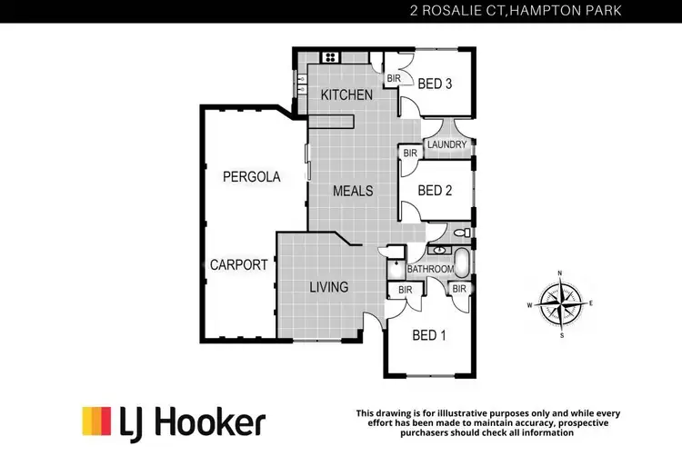 Floorplan of Homely house listing, 2 Rosalie Court, Hampton Park VIC 3976