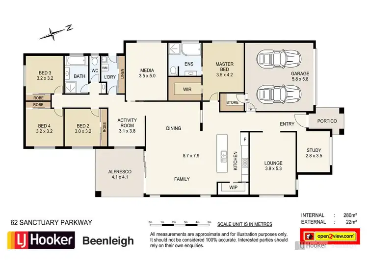 Floorplan of Homely house listing, 62 Sanctuary Parkway, Waterford QLD 4133
