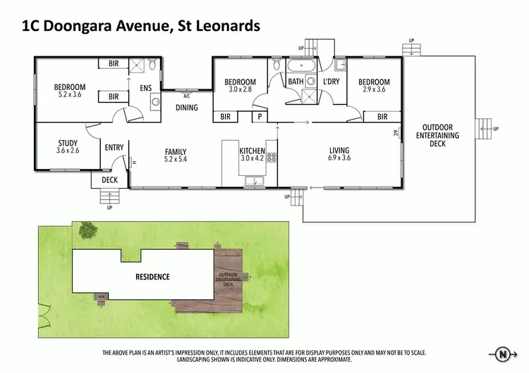 Floorplan of Homely house listing, 1C Doongara Avenue, St Leonards VIC 3223