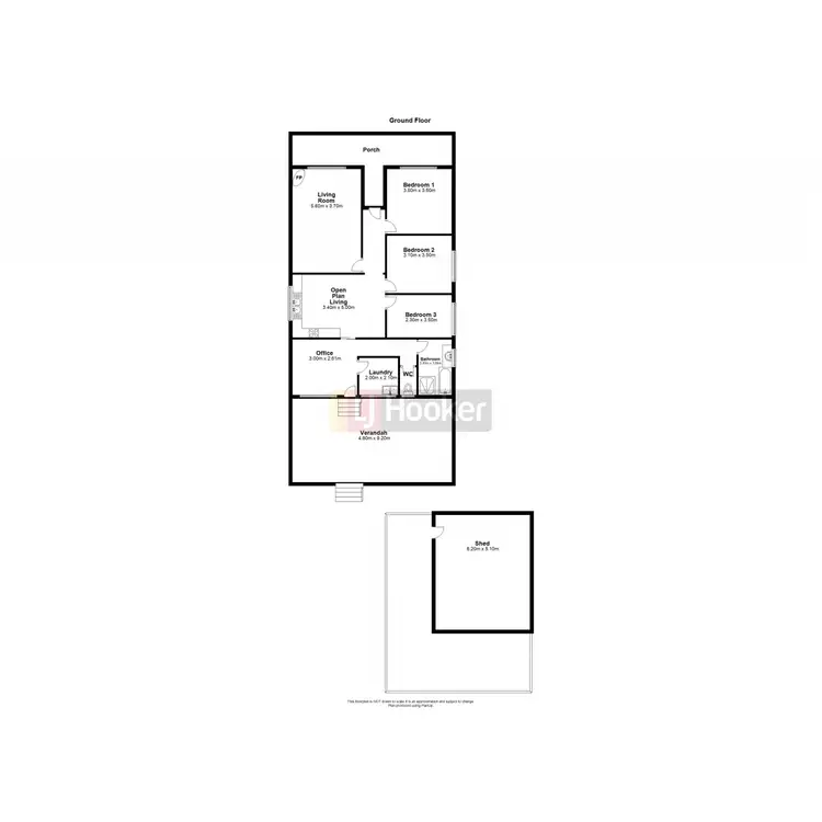 Floorplan of Homely house listing, 21 Bevan Way, Collie WA 6225