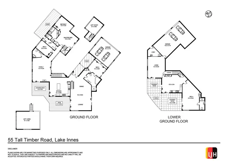 Floorplan of Homely rural property listing, 55 Tall Timber Road, Lake Innes NSW 2446