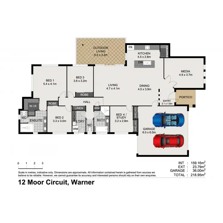 Floorplan of Homely house listing, 12 Moor Circuit, Warner QLD 4500