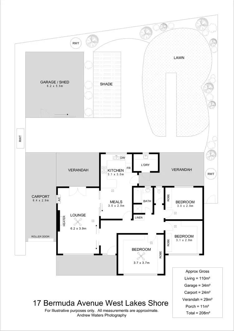 Floorplan of Homely house listing, 17 Bermuda Avenue, West Lakes Shore SA 5020