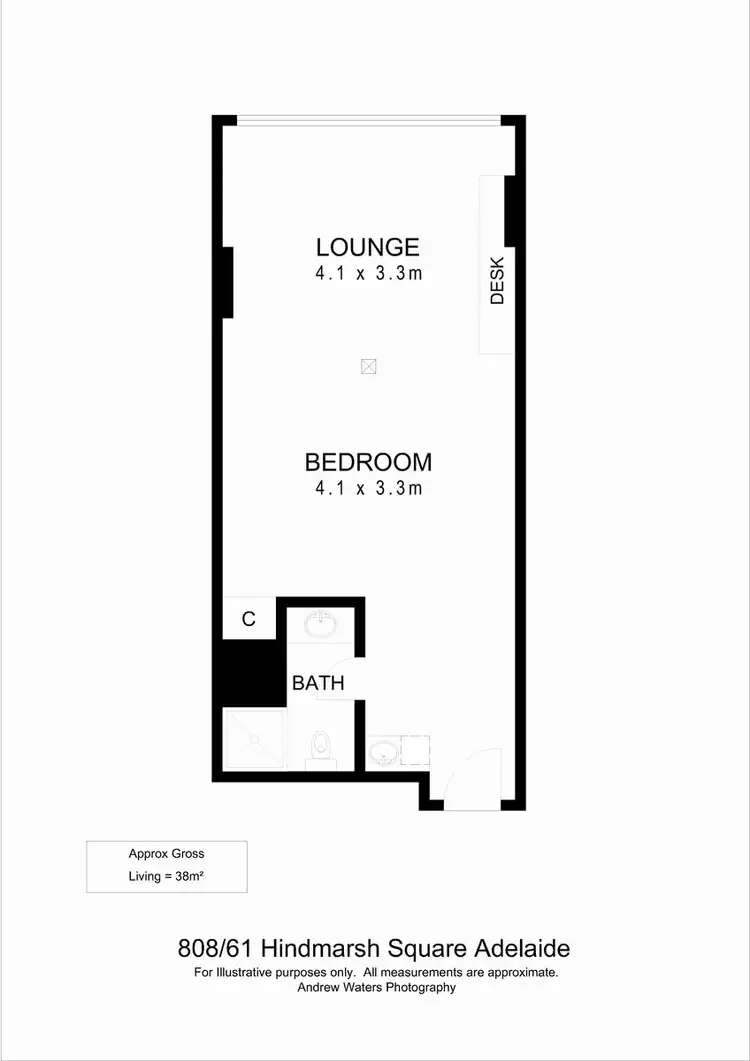 Floorplan of Homely apartment listing, 808/61 Hindmarsh Square, Adelaide SA 5000