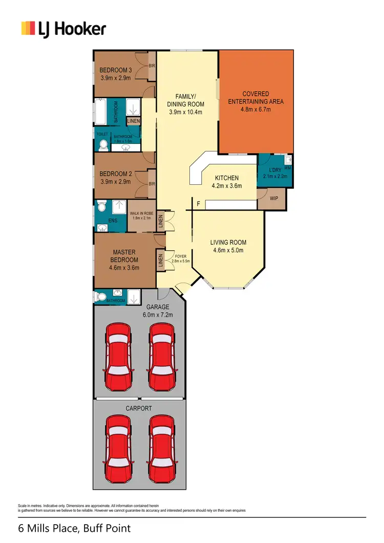 Floorplan of Homely house listing, 6 Mills Place, Buff Point NSW 2262