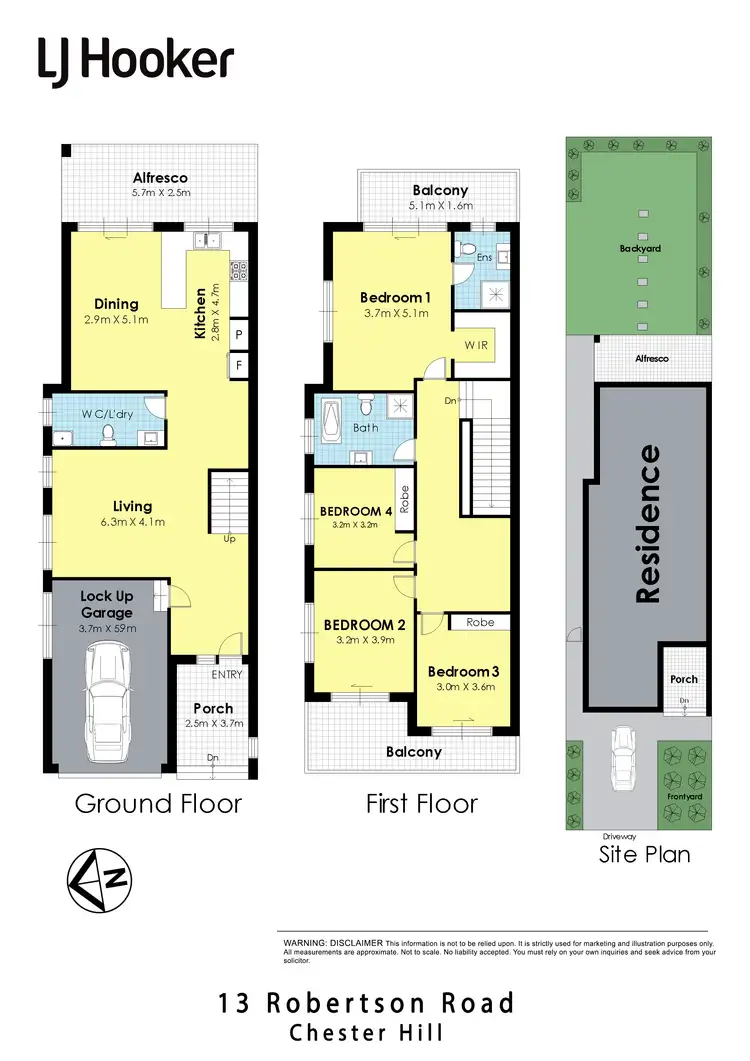 Floorplan of Homely house listing, 13 Robertson Road, Chester Hill NSW 2162