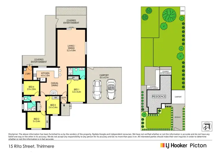 Floorplan of Homely house listing, 15 Rita Street, Thirlmere NSW 2572