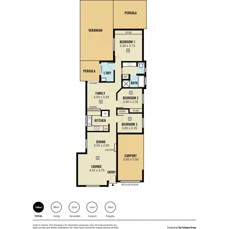 Floorplan of Homely villa listing, 7 Jameson Court, Greenwith SA 5125