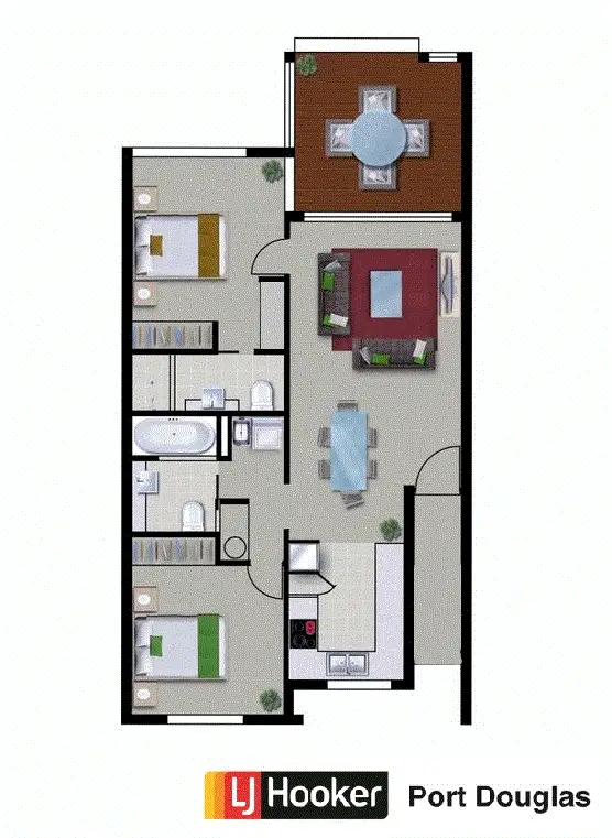 Floorplan of Homely apartment listing, 3/1 Osprey Close, Port Douglas QLD 4877