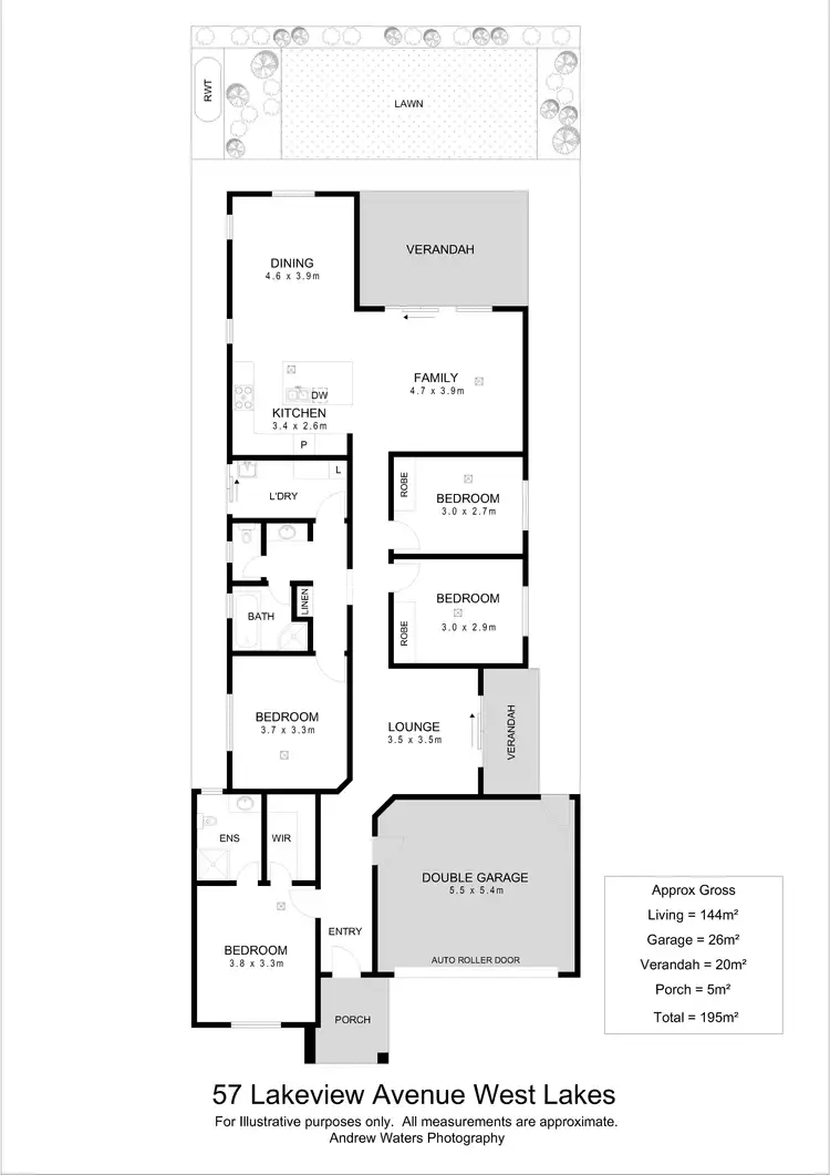 Floorplan of Homely house listing, 57 Lakeview Avenue, West Lakes SA 5021